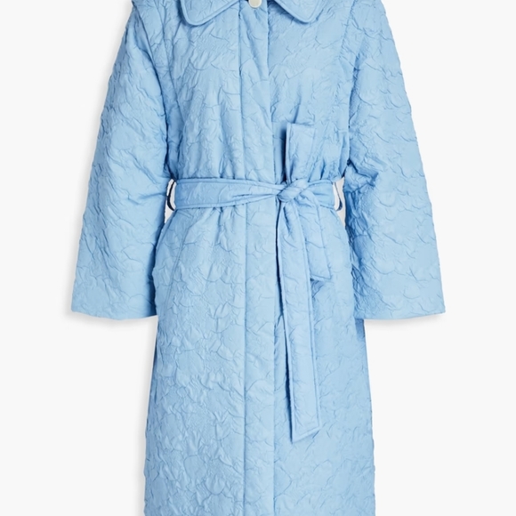 Blue 2 in 1 cozy convertible coat - Picture 6 of 8